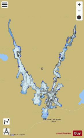 Route Lake depth contour Map - i-Boating App
