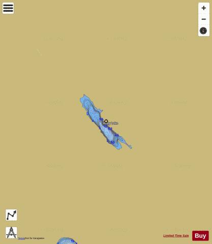 Ruby Lake depth contour Map - i-Boating App