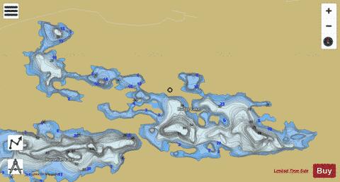 Rudge Lake depth contour Map - i-Boating App