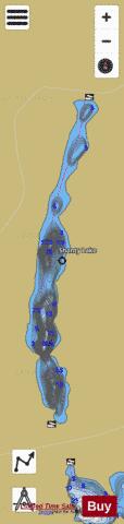 Shanty Lake depth contour Map - i-Boating App