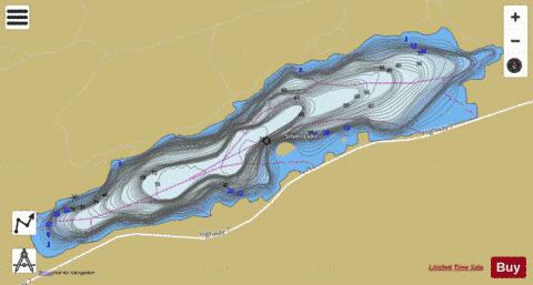 Silver Lake B depth contour Map - i-Boating App