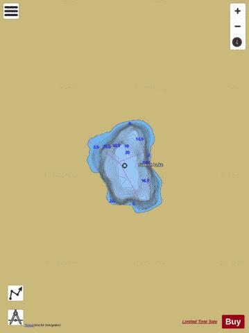 Streich Lake depth contour Map - i-Boating App