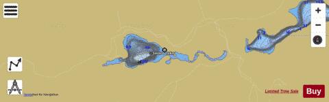 Sward Lake depth contour Map - i-Boating App
