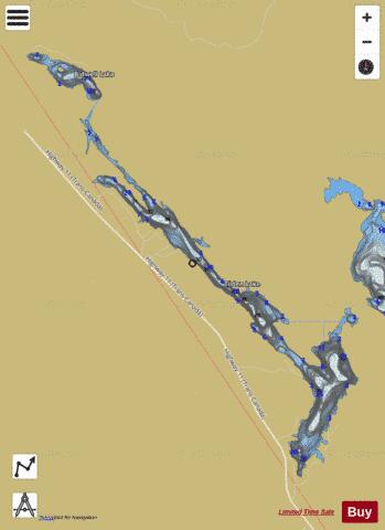 Tilden Lake depth contour Map - i-Boating App