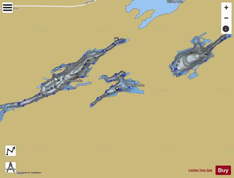 Underhill Lake depth contour Map - i-Boating App