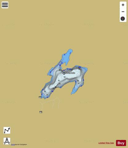 Wabun Lake depth contour Map - i-Boating App