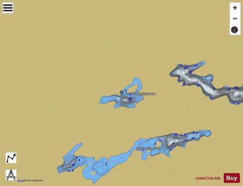 West Quinn Lake depth contour Map - i-Boating App