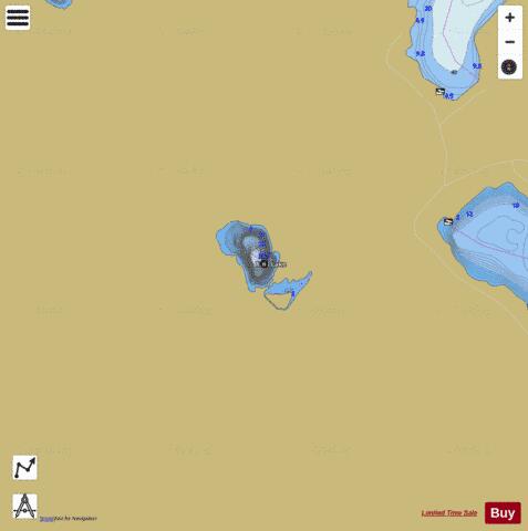 Yuill Lake depth contour Map - i-Boating App