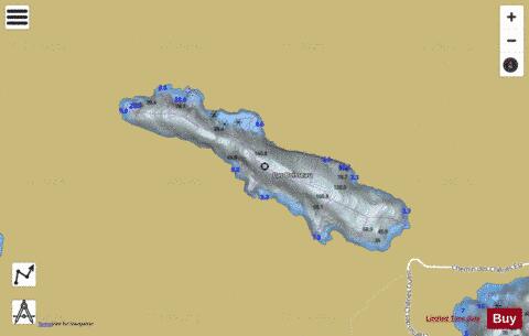 Lac Boisseau depth contour Map - i-Boating App