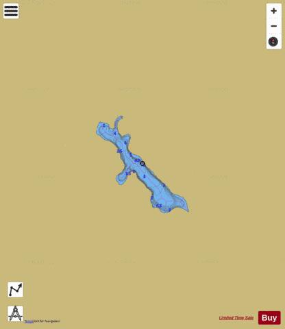 Beatnick Lac A depth contour Map - i-Boating App