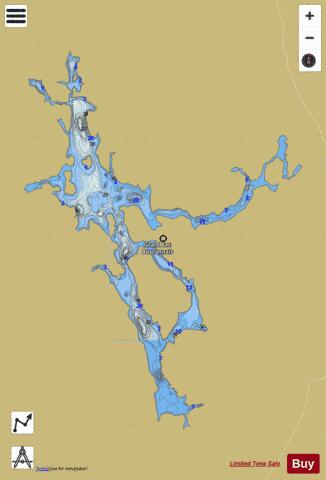 Bostonnais Grand Lac depth contour Map - i-Boating App