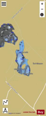 Brule Lac A depth contour Map - i-Boating App