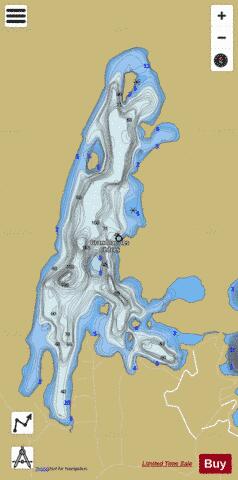 CEDRES depth contour Map - i-Boating App