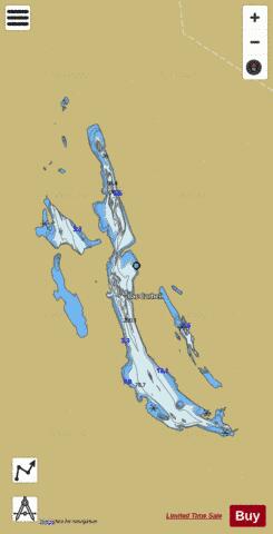 Carheil Lac depth contour Map - i-Boating App