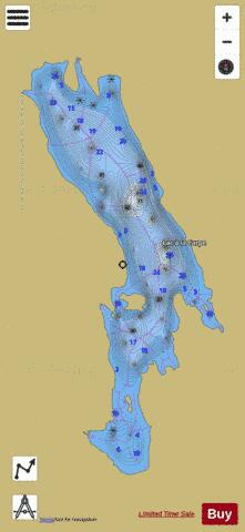 Carpe Lac A La depth contour Map - i-Boating App