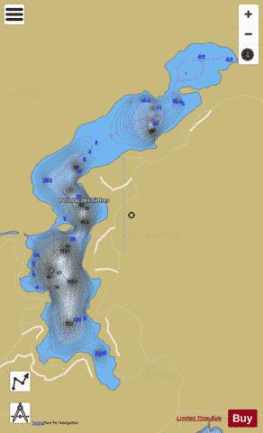 Cedres Petit Lac Des depth contour Map - i-Boating App