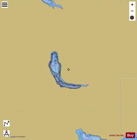 Demi Lune Lac depth contour Map - i-Boating App