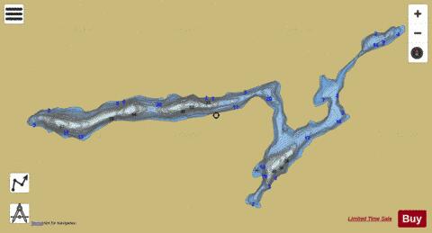 Deschambault Lac depth contour Map - i-Boating App