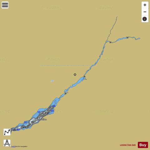 Faillon Lac depth contour Map - i-Boating App