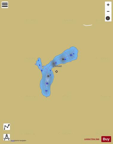 Forest Lac depth contour Map - i-Boating App