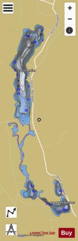 Fourches Lac Des depth contour Map - i-Boating App