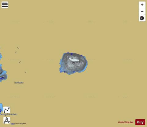 GUEPE depth contour Map - i-Boating App