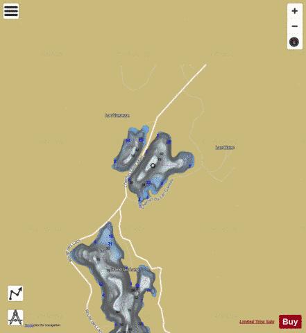 Gareau Lac/ Lacs Les Garrot depth contour Map - i-Boating App