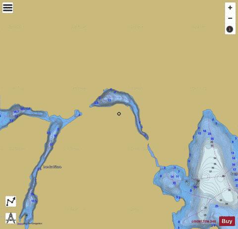 HASE LAC DE LA depth contour Map - i-Boating App