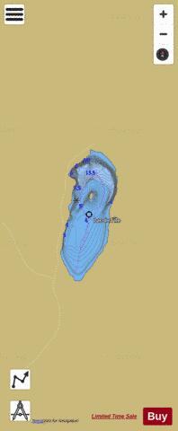 Ile Lac De L / Lac Ste marthe depth contour Map - i-Boating App