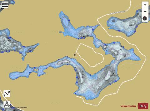 Lac Cornu depth contour Map - i-Boating App