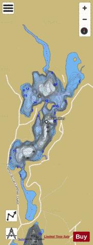 Lac Lanthier depth contour Map - i-Boating App