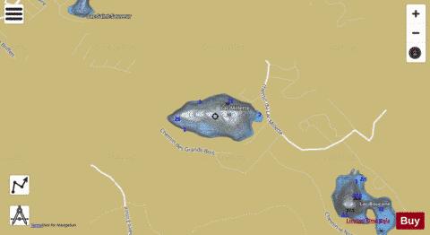 Lac Millette depth contour Map - i-Boating App