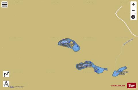 Lac Notre Dame Des Monts depth contour Map - i-Boating App