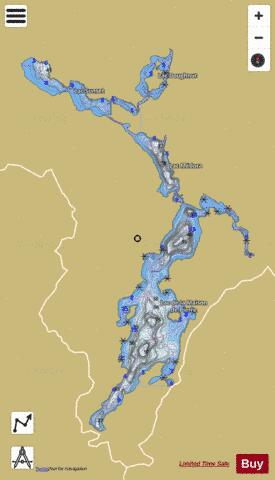 Lac De La Maison De Pierre depth contour Map - i-Boating App