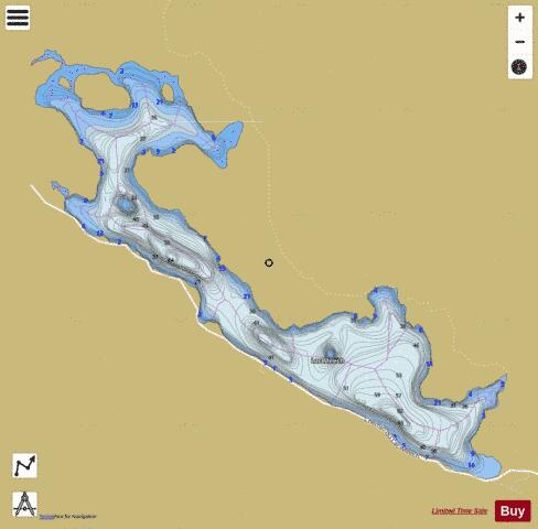 Meech Lac depth contour Map - i-Boating App