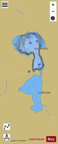 Roche Lac De La/ Lac Trooper depth contour Map - i-Boating App