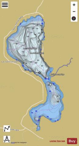 Saint Joseph Lac depth contour Map - i-Boating App