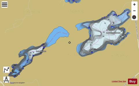 Saint Laurent Lac depth contour Map - i-Boating App