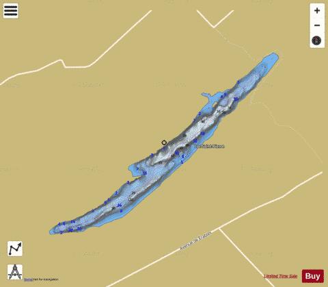 Saint Pierre Lac depth contour Map - i-Boating App