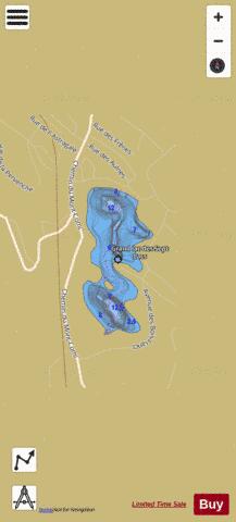Sept Lacs Grand Lac Des depth contour Map - i-Boating App