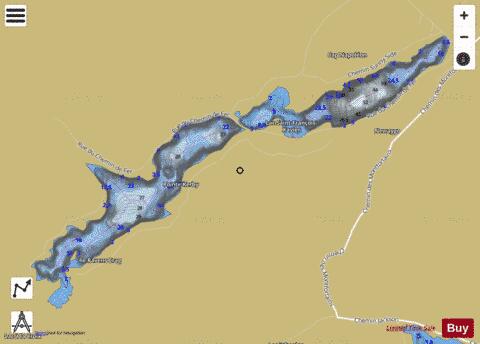 Saint-Fran�ois-Xavier, Lac depth contour Map - i-Boating App