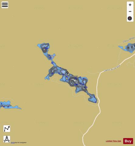Travers, Lac depth contour Map - i-Boating App