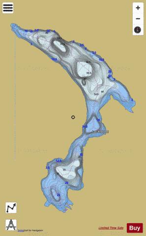 Provost, Lac depth contour Map - i-Boating App