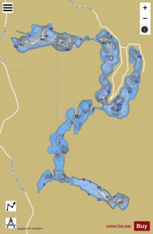 Allard, Lac depth contour Map - i-Boating App