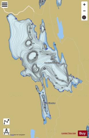Marie-Le Franc, Lac depth contour Map - i-Boating App