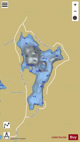 Marsan, Lac depth contour Map - i-Boating App