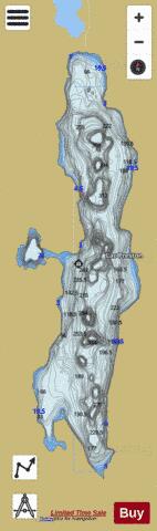 Preston, Lac depth contour Map - i-Boating App