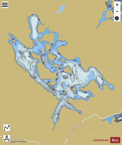 Sourd, Lac du depth contour Map - i-Boating App