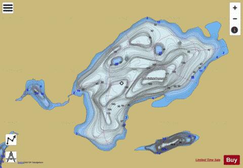 Saint-Bernard, Lac depth contour Map - i-Boating App