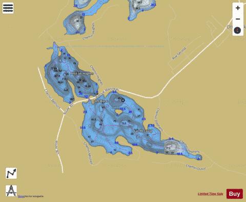 McCuaig, Lac depth contour Map - i-Boating App